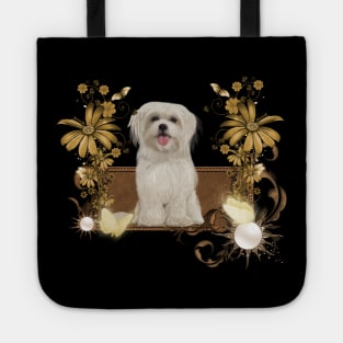 Cute maltese puppy Tote