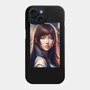 Beautiful Blue-eye Anime Phone Case