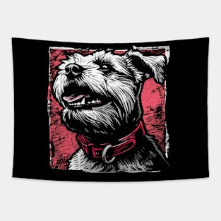 Retro Art Yorkshire Terrier Dog Lover Tapestry