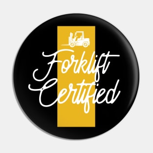 Forklift Certified Pin