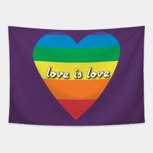 Love is love Rainbow Tapestry