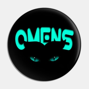 omens Cats Eyes Dark Shadow Lovers Pin