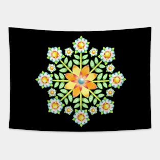 Folkloric Flower crown Tapestry