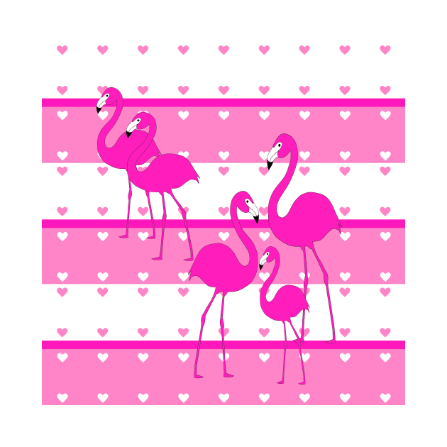 Think Pink Flamingos - Pink Flamingo Art by SartorisArt1