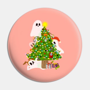 Halloween and Christmas Pin