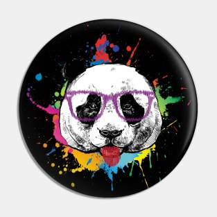 Panda hipster Pin