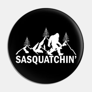 Explore the Outdoors Sasquatch Silhouette Adventure Pin
