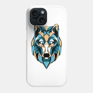 Artict Wolf Head Geometri Fantasy Artsy Style Phone Case