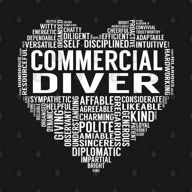 Commercial Diver Heart by LotusTee