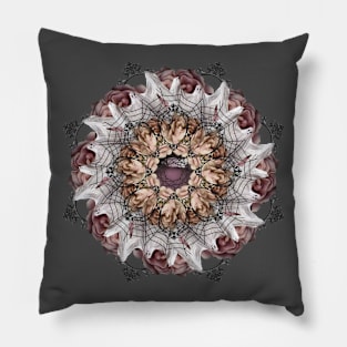 ghost net mandala Pillow