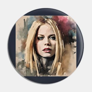 painting of Avril Lavigne Pin