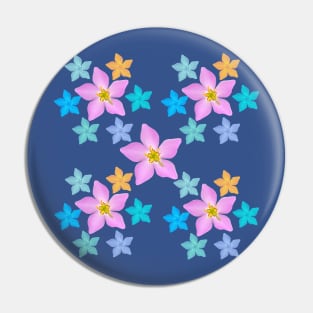 Wildflower Snowflake Pin