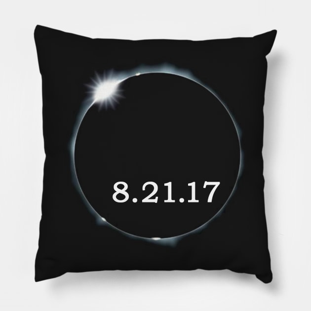 Total Solar Eclipse 08 21 2017 Pillow by Alfons