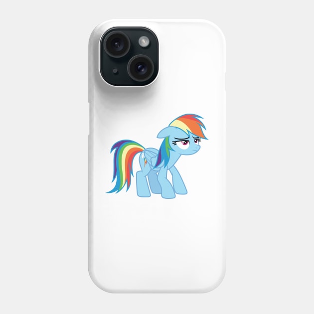 relunctantly dancing Rainbow Dash Phone Case by CloudyGlow