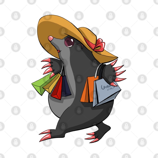 Shopping mole by Simmerika