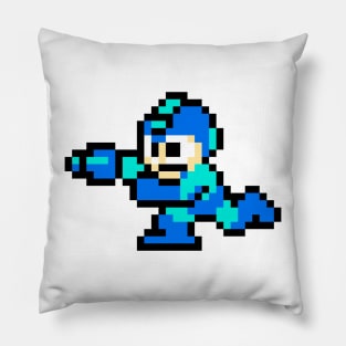 Retro Mega Man Shooting Sprite Pillow