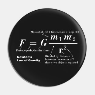 Newton's Law of Universal Gravitation Pin