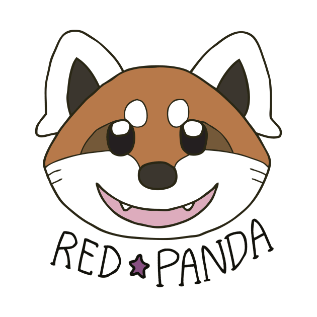 Cute Red Panda Grin by LobitoWorks