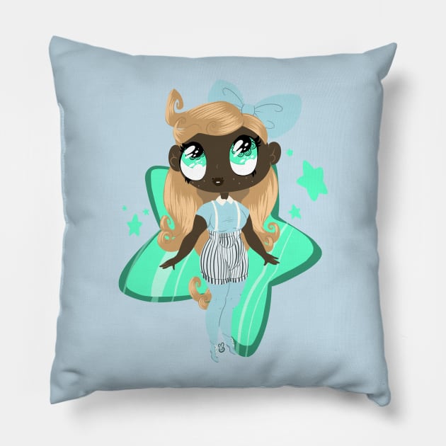 Soft Pastel Chick Pillow by Opekui