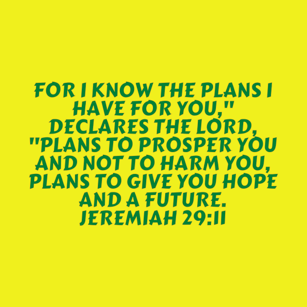 Bible Verse Jeremiah 29:11 by Prayingwarrior