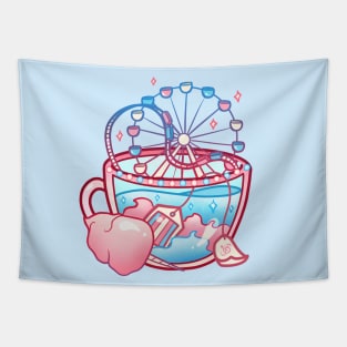 Pride Flag Teacup - Cotton Candy Transgender Tapestry