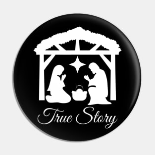 Go Jesus Its Your Birthday True Story Christmas Star Pin