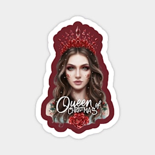 Queen of red Christmas Magnet