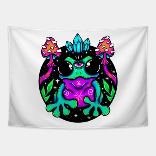 Trippy frog Tapestry