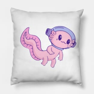 Astronaut Axolotl Pillow