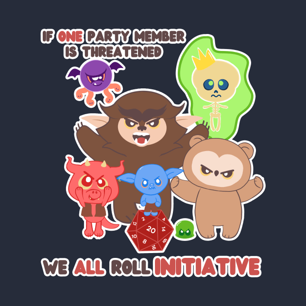 If one party member is threatened, we ALL roll initiative by whimsyworks