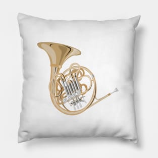 french horn Pillow