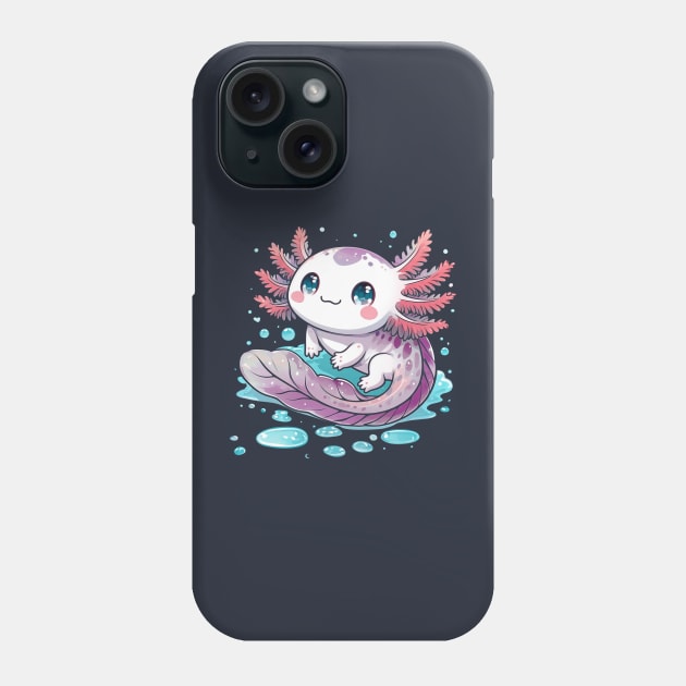 Cute Axolotl Phone Case by JennyPool