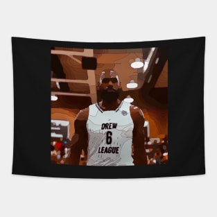 Lebron James in a League Tapestry