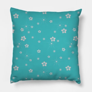 Little Flowers And Stars Pillow