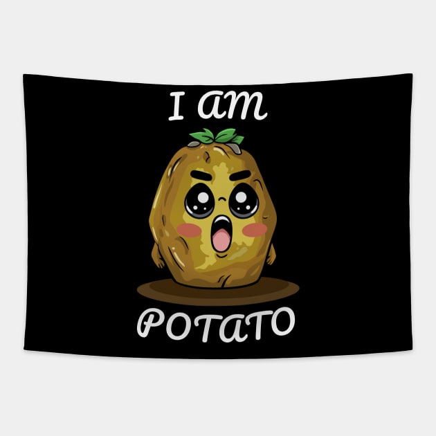 Funny Potato, I am Potato Tapestry by micho2591