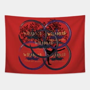 Wilanrod Studio presents 5ring yoga buddha design Tapestry