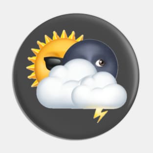 Stormy! 2024 Total Solar Eclipse Pin