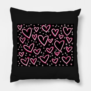 Passion Hearts Pillow