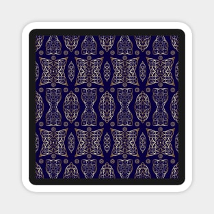Ethnic patterns in oriental style. Magnet