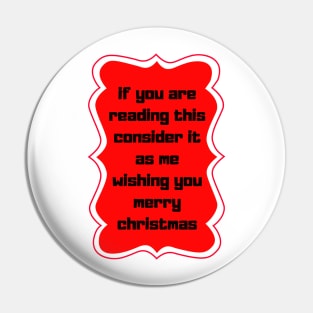 wishing you merry christmas text design Pin