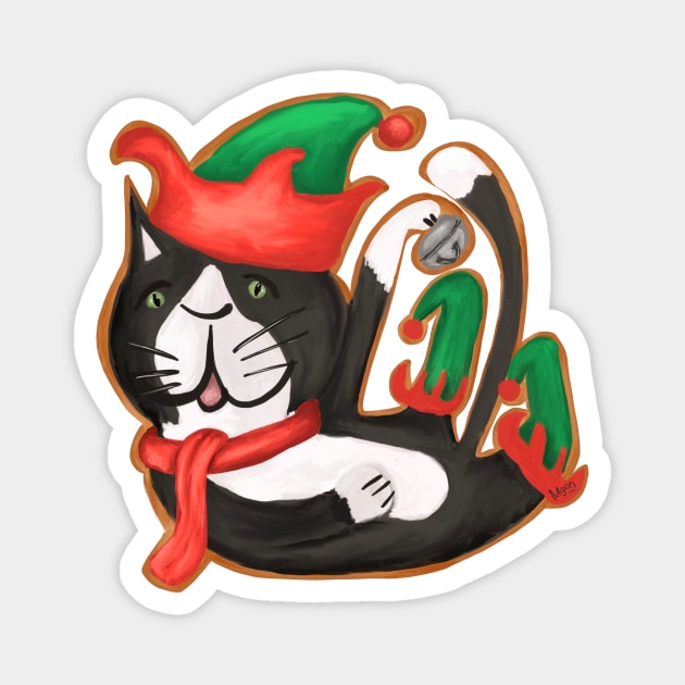 Santa’s cat Magnet by Mgcn