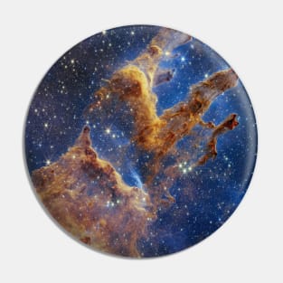 Pillars of Creation JWST Webb Image Stars Galaxy Nebulae Pin