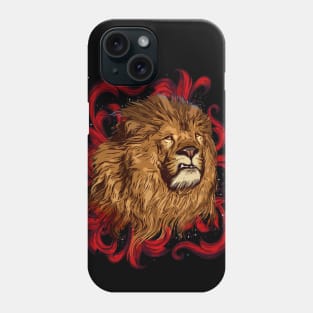 Cool Lion king, african animals, hipster, look 80s Phone Case