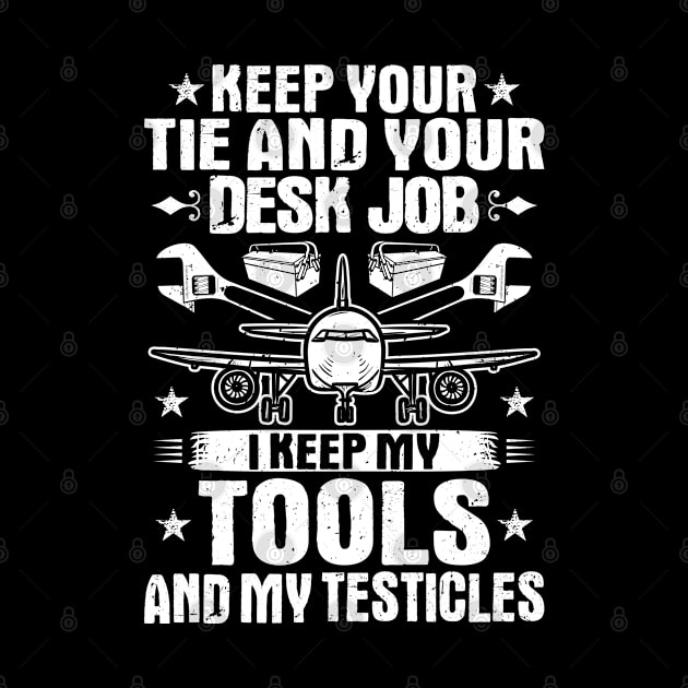 Aircraft Mechanic Aviation Maintenance Technician by Krautshirts