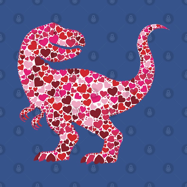 Valentine's Day Heart Dinosaur by Statewear