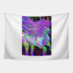 Horse Fantasy Mosaic Tapestry