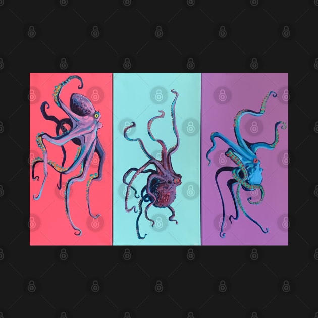 Triple Octopi (Vertical) by Octo30