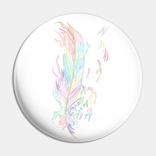 Watercolour feather dreams Pin