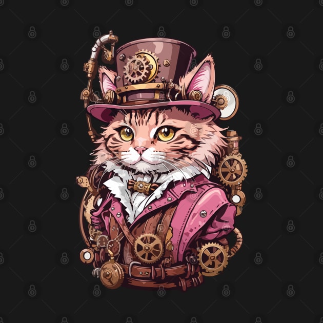 Steampunk, Cat venturer, Victorian Cat by CatCoconut-Art