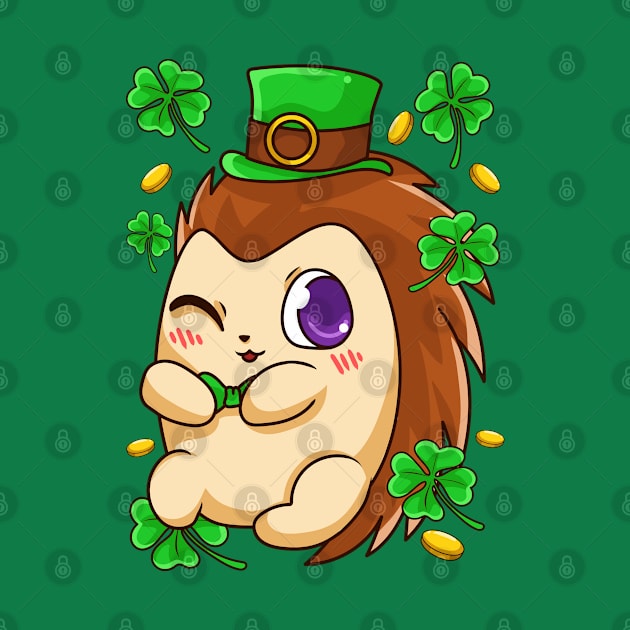 Irish Hedgehog Leprechaun St Patricks Day Ireland by E